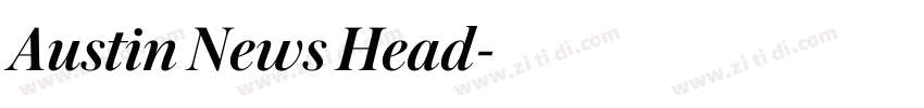 Austin News Head字体转换 Austin News Head字体转换